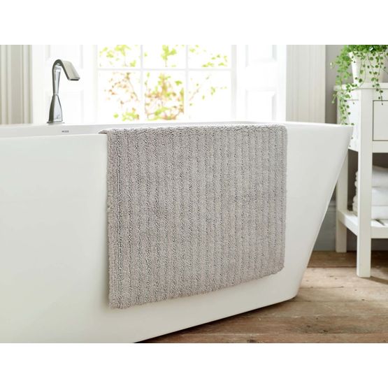 Deyongs Palazzo Luxury Zerotwist Cotton Bath Mat Silver