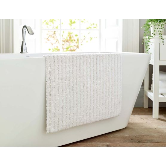 Deyongs Palazzo Luxury Zerotwist Cotton Bath Mat White