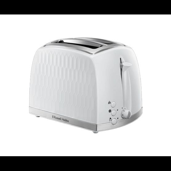 Russell Hobbs Honeycombe 2 slice White Toaster