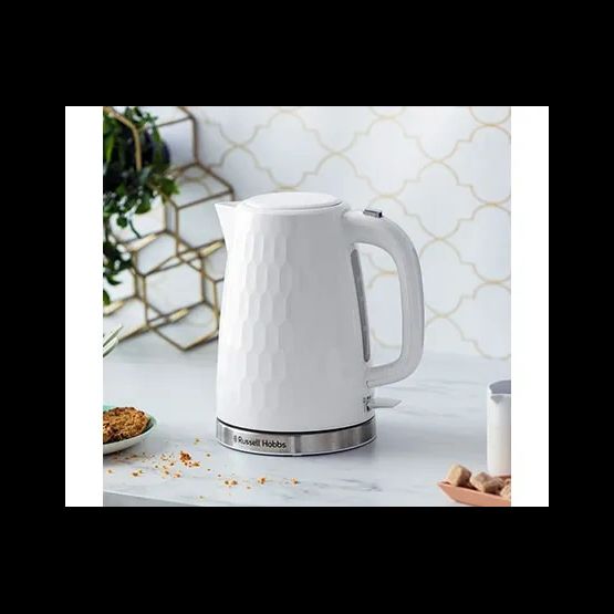 Russell Hobbs Honeycombe White Kettle 1.7L