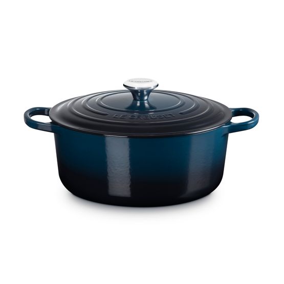 Le Creuset Nuit Signature Cast Iron Round Casserole Dish 28cm