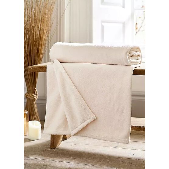 Throw Snuggle Touch Ivory 140x180cm