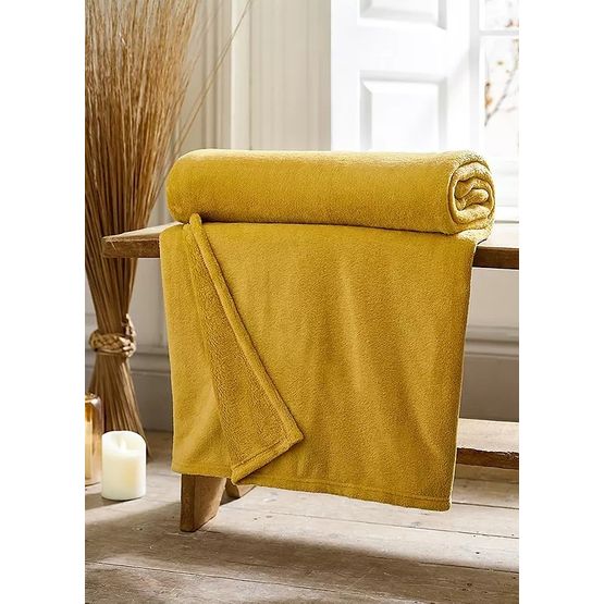 Throw Snuggle Touch Ochre 140x180cm