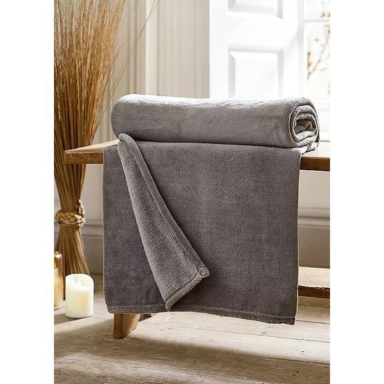 Throw Snuggle Touch Dark Grey 140x180cm