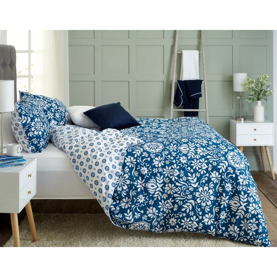 Deyongs Ornamental Tile Floral Bedlinen Duvet Cover Set