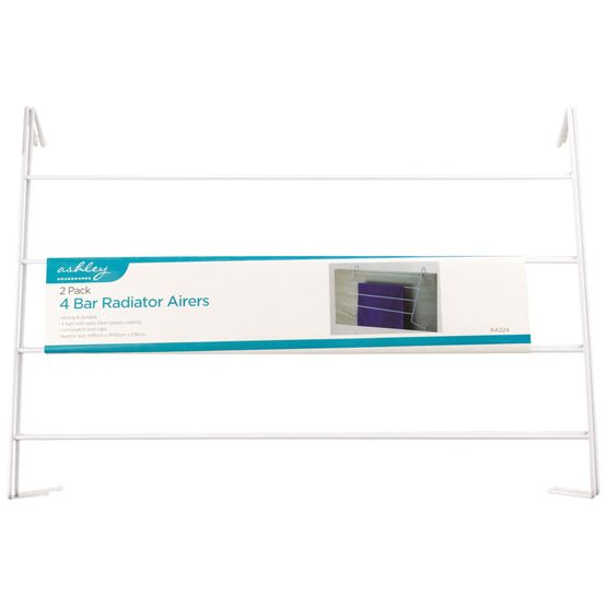 Ashley Housewares 2 pack of 4 bar Radiator Airers BB-RA224