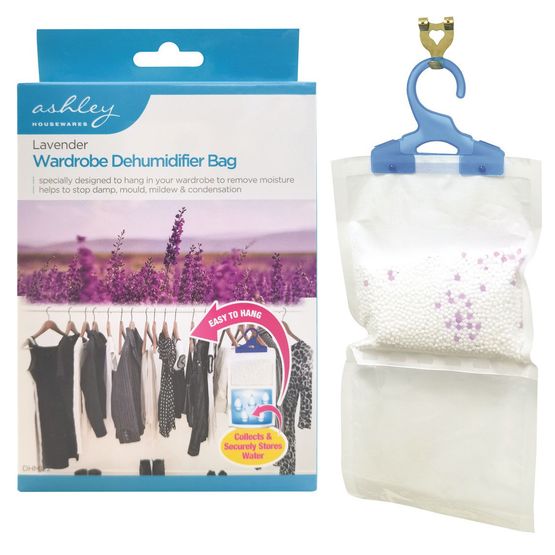 Ashley Housewares Wardrobe Dehumidifier Bag Lavender BB-DHM122