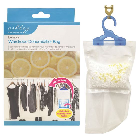 Ashley Housewares Wardrobe Dehumidifier Bag Lemon BB-DHM123