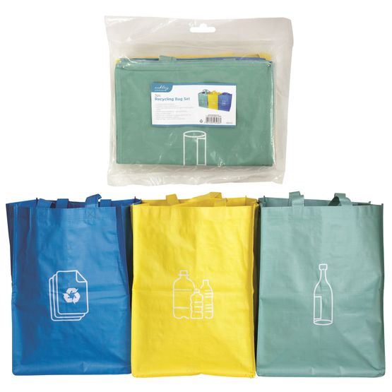 Ashley Housewares Recycling Bag Set (3) BB-RB100