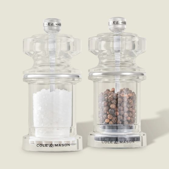 Cole &amp; Mason 675 Acrylic Salt &amp; Pepper Mill Set H233077