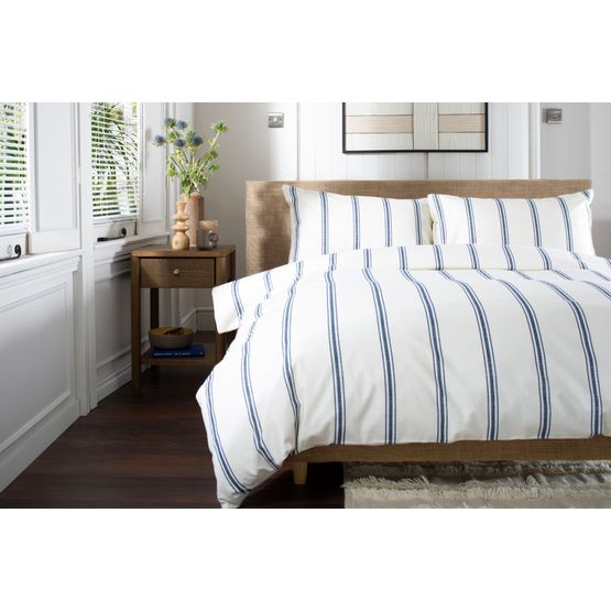 The Lyndon Company Toulouse Bedlinen Duvet Cover Set Navy Blue