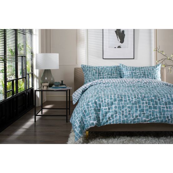 The Lyndon Company Tulle Bedlinen Duvet Cover Set Duckegg