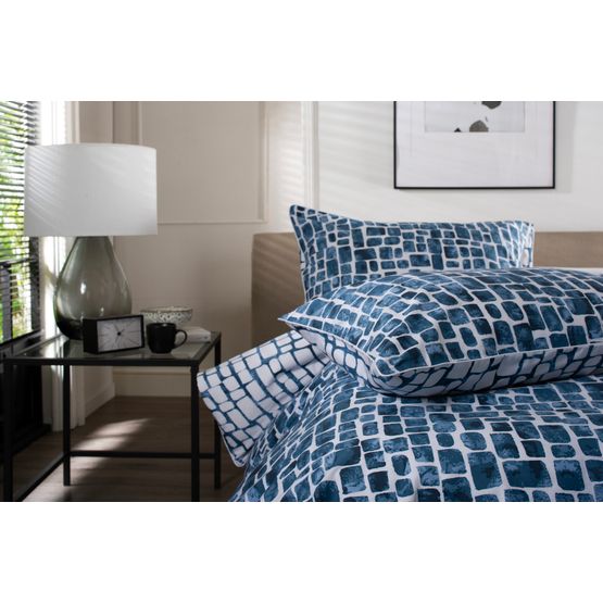 The Lyndon Company Tulle Bedlinen Duvet Cover Set Navy Blue