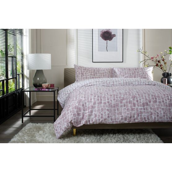 The Lyndon Company Tulle Bedlinen Duvet Cover Set Pink