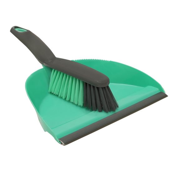 JVL Dustpan &amp; Brush Set Turquoise 20-038TQ
