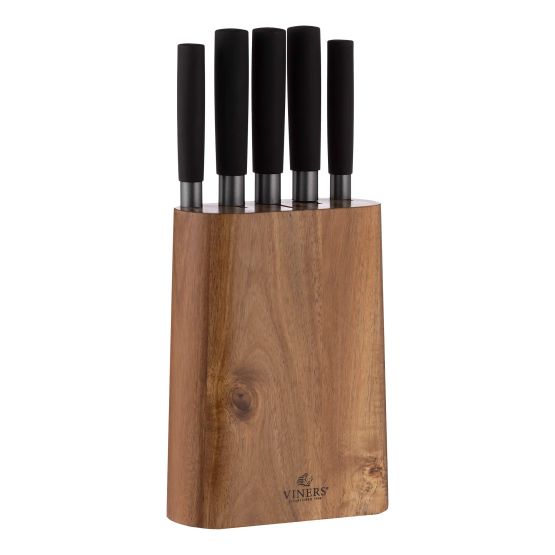 Viners Graphite 6pc Knife Block Set 0305.262
