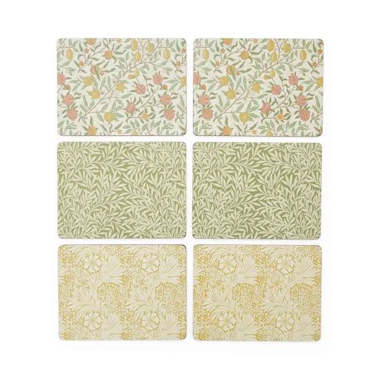 Spode Morris &amp; Co. Simply Mixed Placemats Set of 6