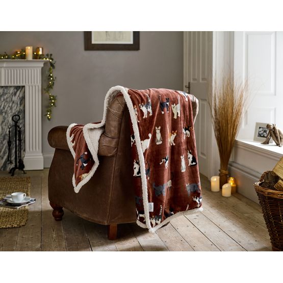 Deyongs Mixed Kitty Brick Fleece Throw 140x180cm