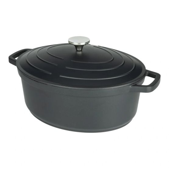 Commichef Cast Aluminium Oval Non-stick Casserole 26cm 4.2ltr
