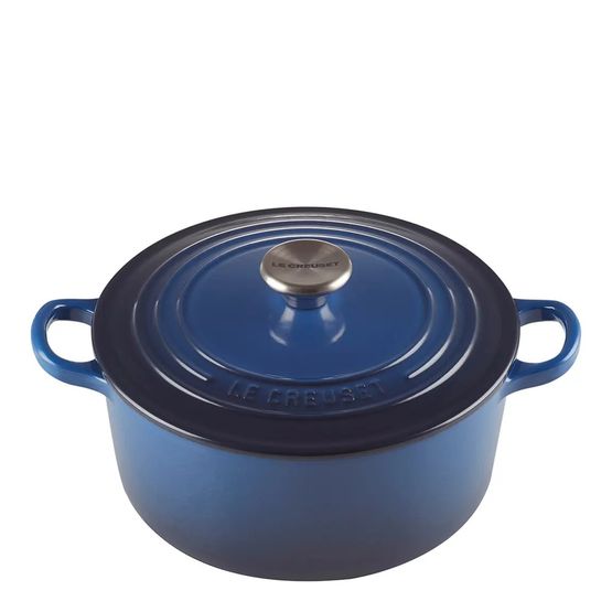 Le Creuset Classic Cast Iron Round Casserole 22cm Lapis