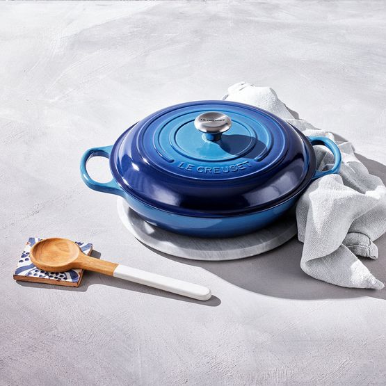 Le Creuset Classic Cast Iron Shallow Casserole 30cm Lapis