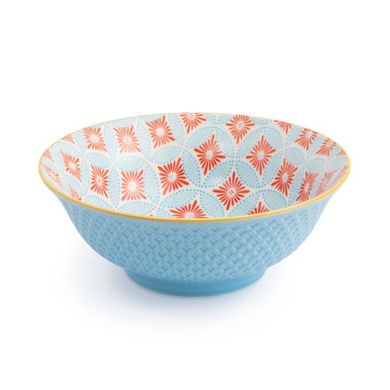 Mikasa Ramen Bowl Blue Mosaic