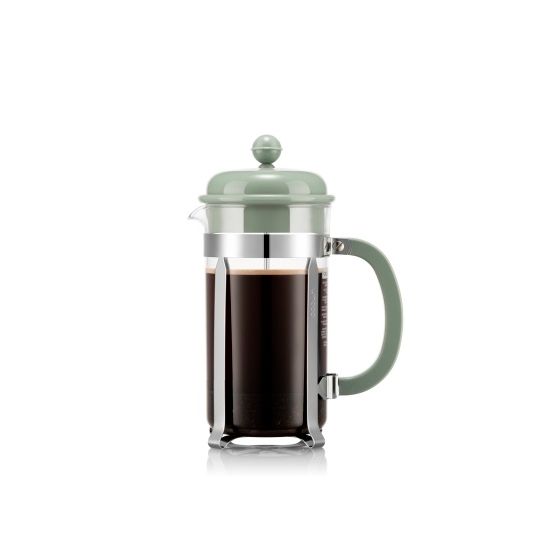 Bodum Java 8 Cup Glass Cafetiere Sage
