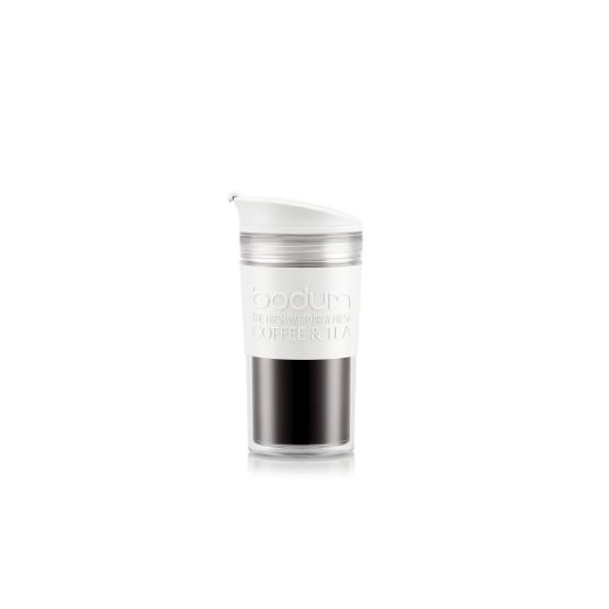 Bodum Travel Mug BPA Free Plastic White