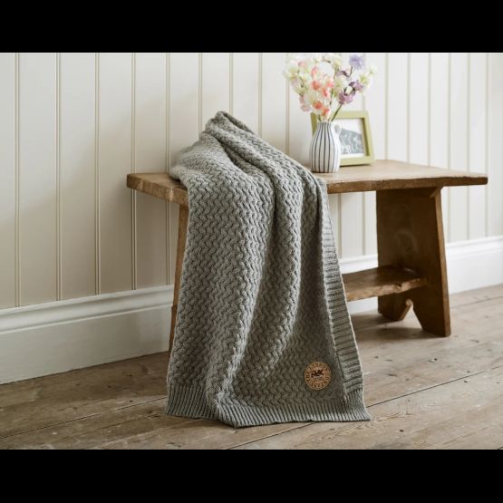 TLC Cadenza Knitted Throw 130 x 170cm Grey