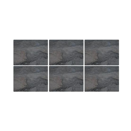 Pimpernel Set of 6 Midnight Slate Tablemats or Coasters