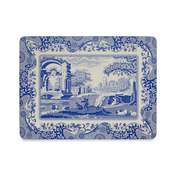 Pimpernel Set of 6 Blue Italian Tablemats or Coasters