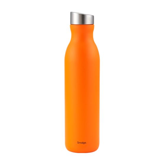Smidge Stainless Steel Water Bottle in Citrus Orange 750ml