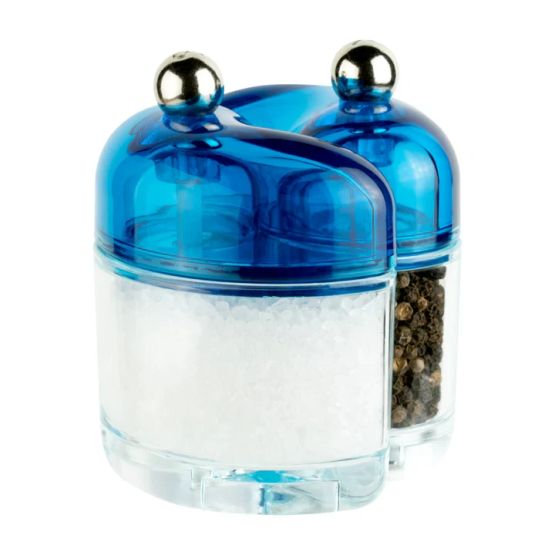 Grunwerg Condimates Acrylic Salt and Pepper Set Blue