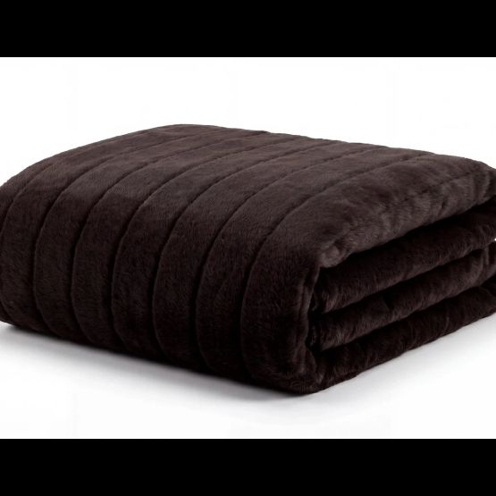 Deyongs Hockley Faux Fur Throw Chocolate 150x200cm