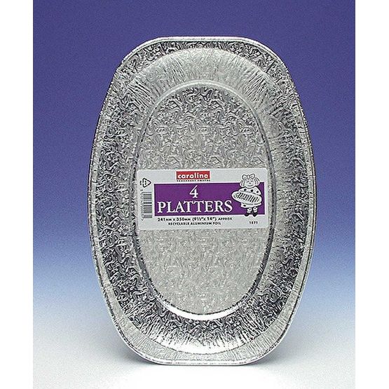 Caroline Foil Platter Pack of 3 17inch 1072