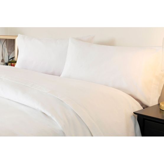 Belledorm Brushed Cotton Flat Sheets White