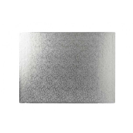Cake Board 3mm Rectangular Silver12x18in