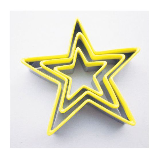 Cookie Cutters Coloured Stars (3)